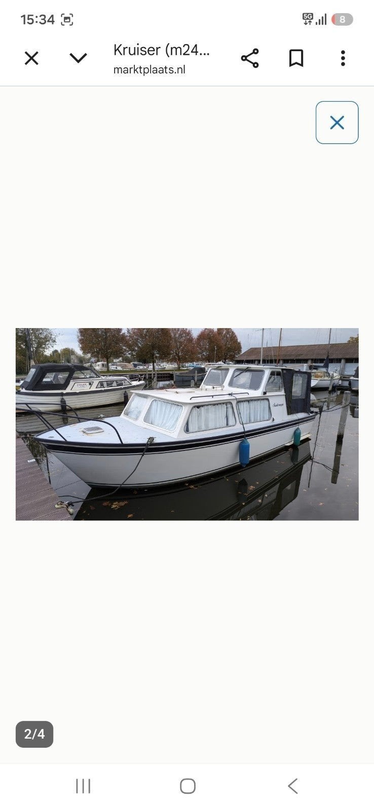 Leuke kruiser met boegschroef, Ophalen of Verzenden