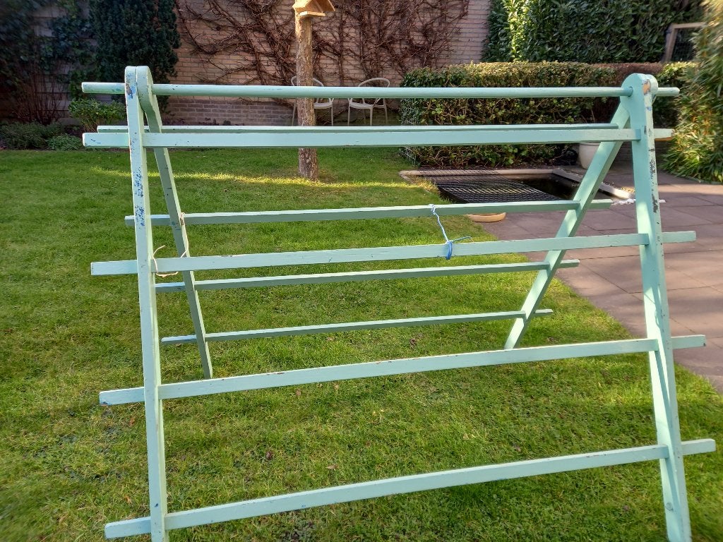 houten wasrek, Ophalen of Verzenden, Gebruikt, Wasrek