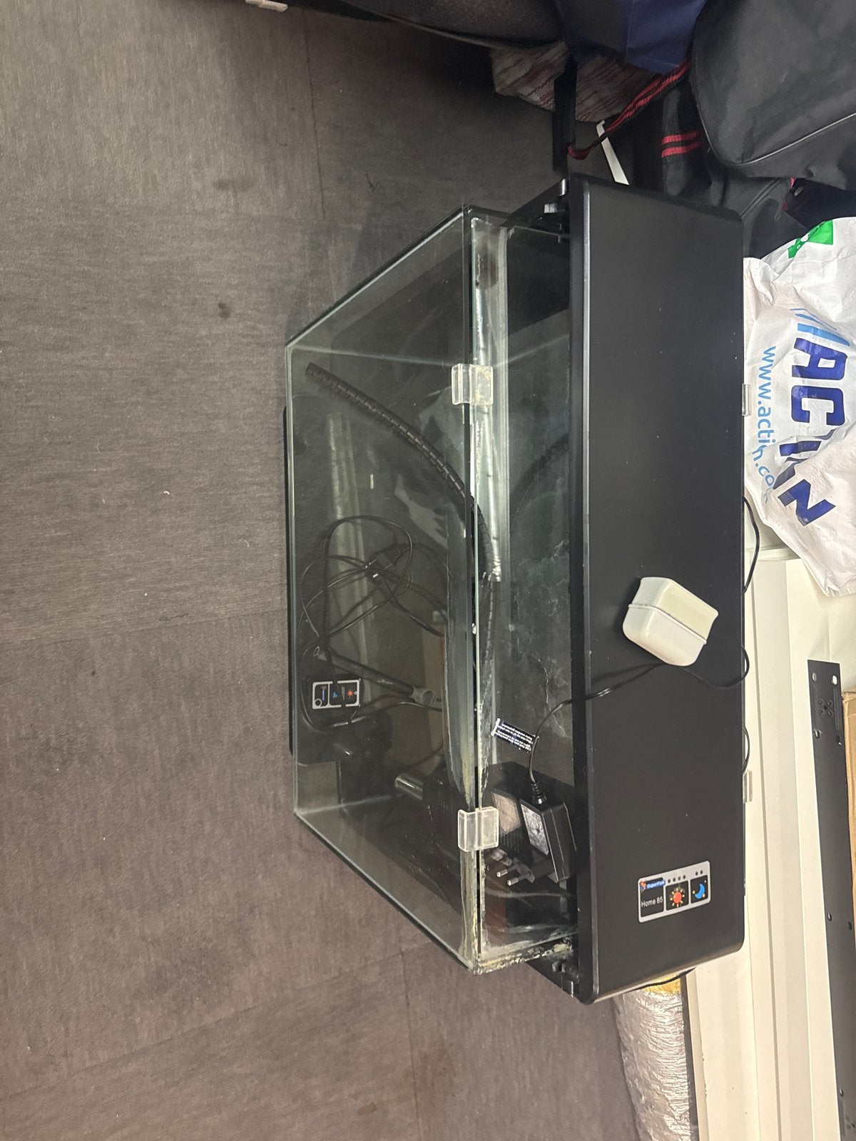 Aquarium, Dieren en Toebehoren, Vissen | Aquaria en Toebehoren, Ophalen of Verzenden, Verwarming, Gebruikt, Leeg aquarium