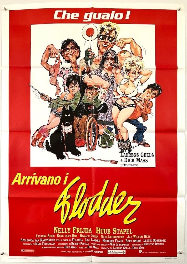 Flodder (1986) - Dick Maas - Originele filmposter, Verzamelen, Ophalen of Verzenden, Gebruikt, A1 t/m A3, Film en Tv