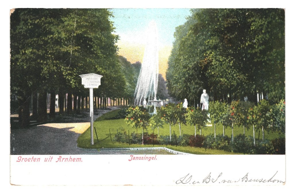 940227	Arnhem	Janssingel	1905	Gelopen met Postzegel, Ophalen of Verzenden, Voor 1920, Gelopen, Gelderland