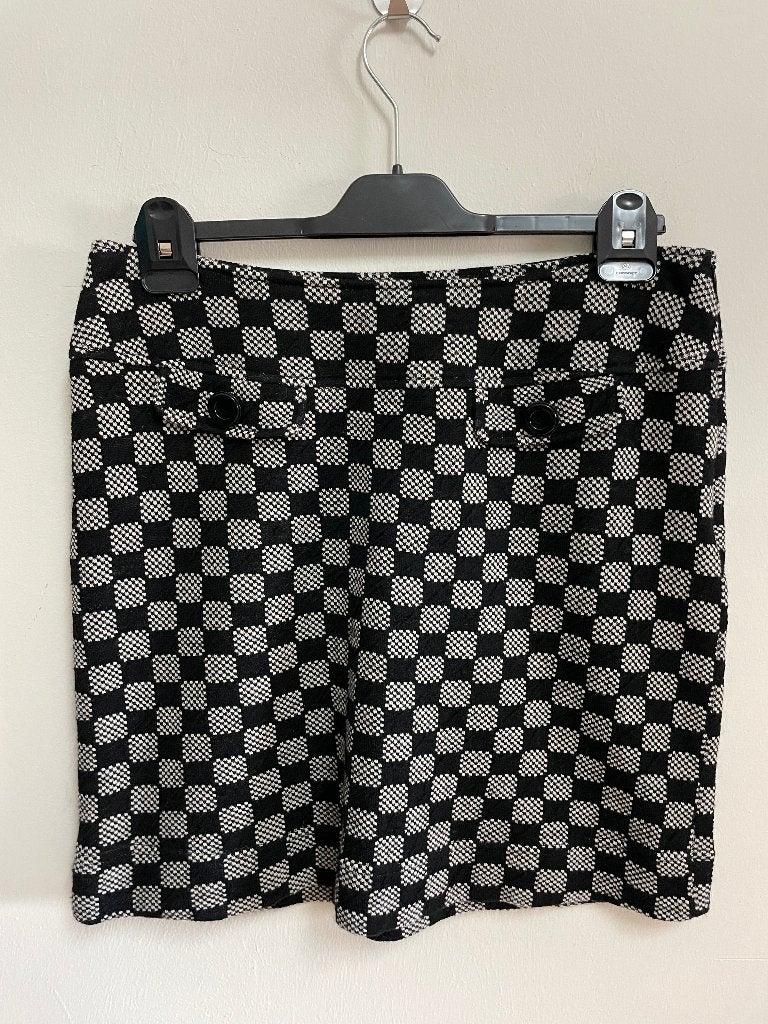 R20 - Zwart-witte Caroline Biss rok maat 40 (1), Kleding | Dames, Rokken, Maat 38/40 (M), Zwart, Ophalen of Verzenden, Zo goed als nieuw