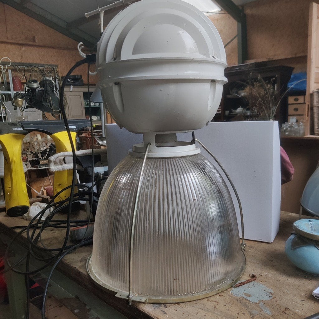 Grote Witte Industriële Fabriekslamp E27 fitting nog 5 stuks, Ophalen, Gebruikt, N/a, N/a