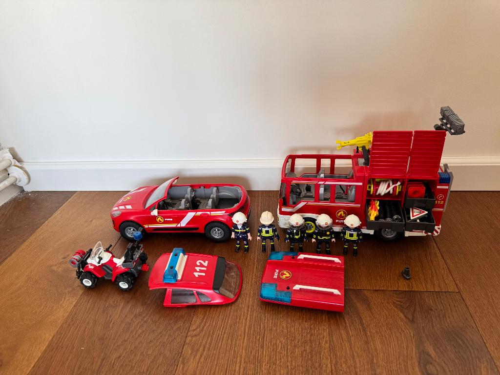 Playmobil Brandweer, Ophalen, Zo goed als nieuw, Complete set