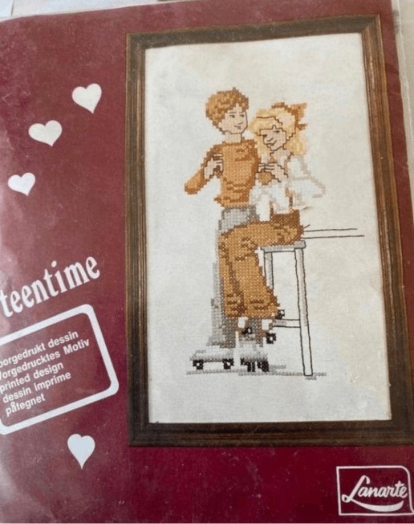 BORDUURPAKKET LANARTE TEENTIME VINTAGE, Verzenden, Nieuw, Handborduren, Borduurpakket