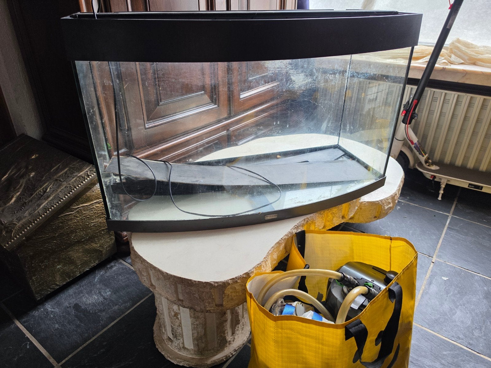 Aquarium met pomp, Dieren en Toebehoren, Vissen | Aquaria en Toebehoren, Ophalen, Zo goed als nieuw, Leeg aquarium