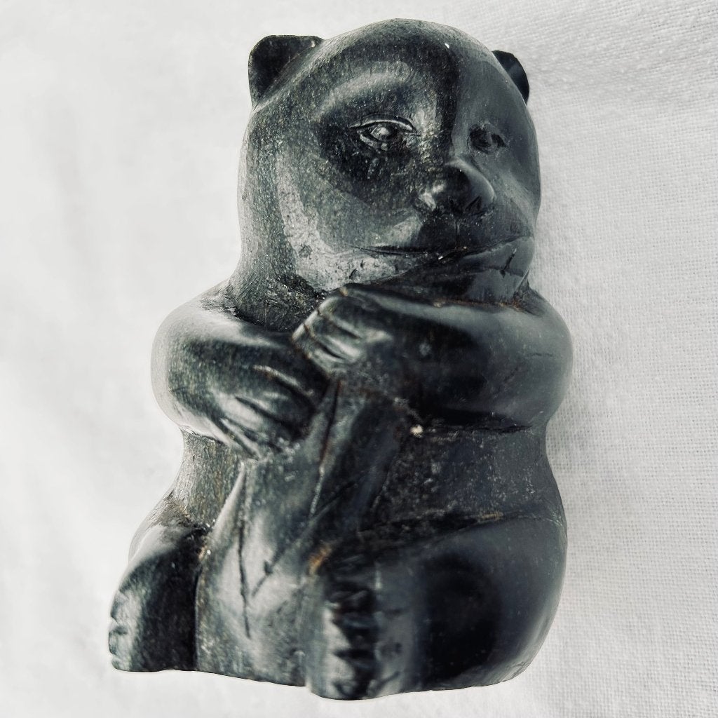 URN Edelsteen Serpetijn panda beeld as urn, Vul gat onder, Ophalen of Verzenden