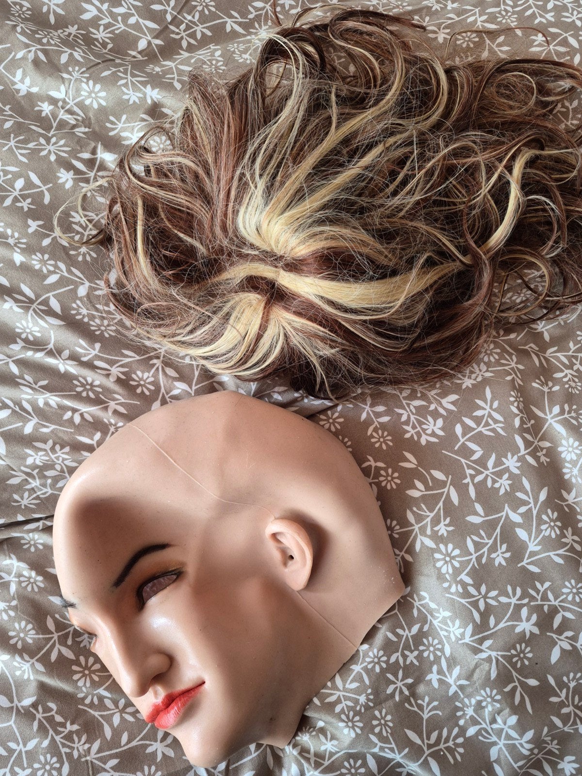 silicone/latex masker en top, Verzenden, Zo goed als nieuw