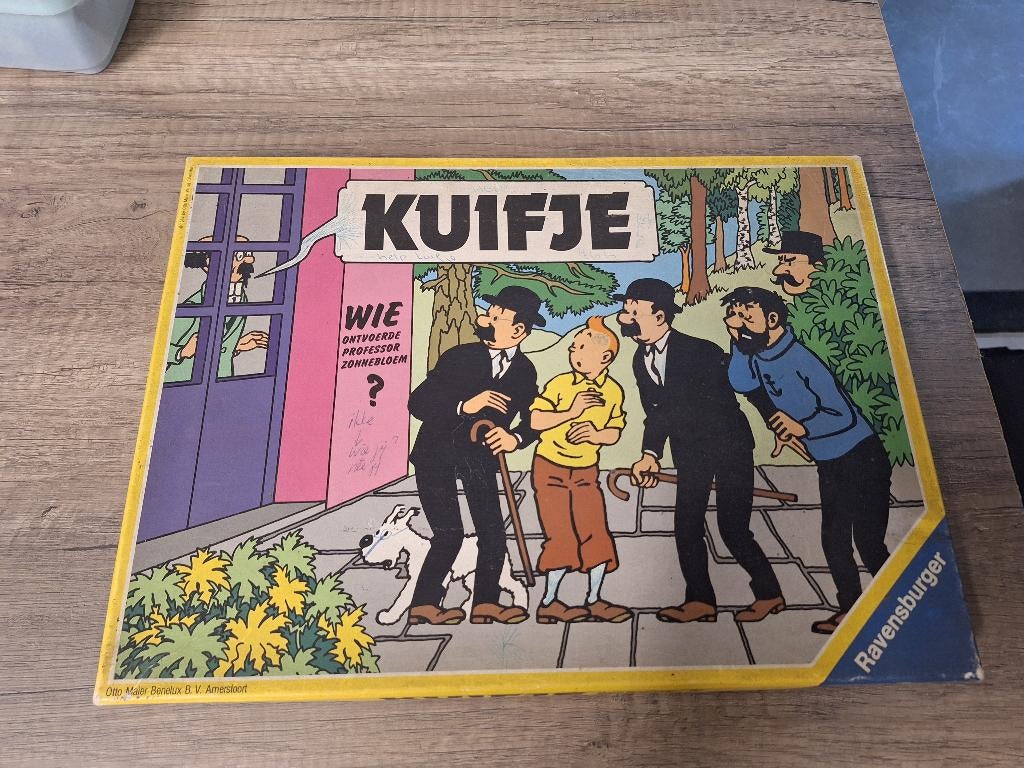 Vintage Ravensburger bordspel Kuifje uit 1987, Ophalen of Verzenden, Gebruikt