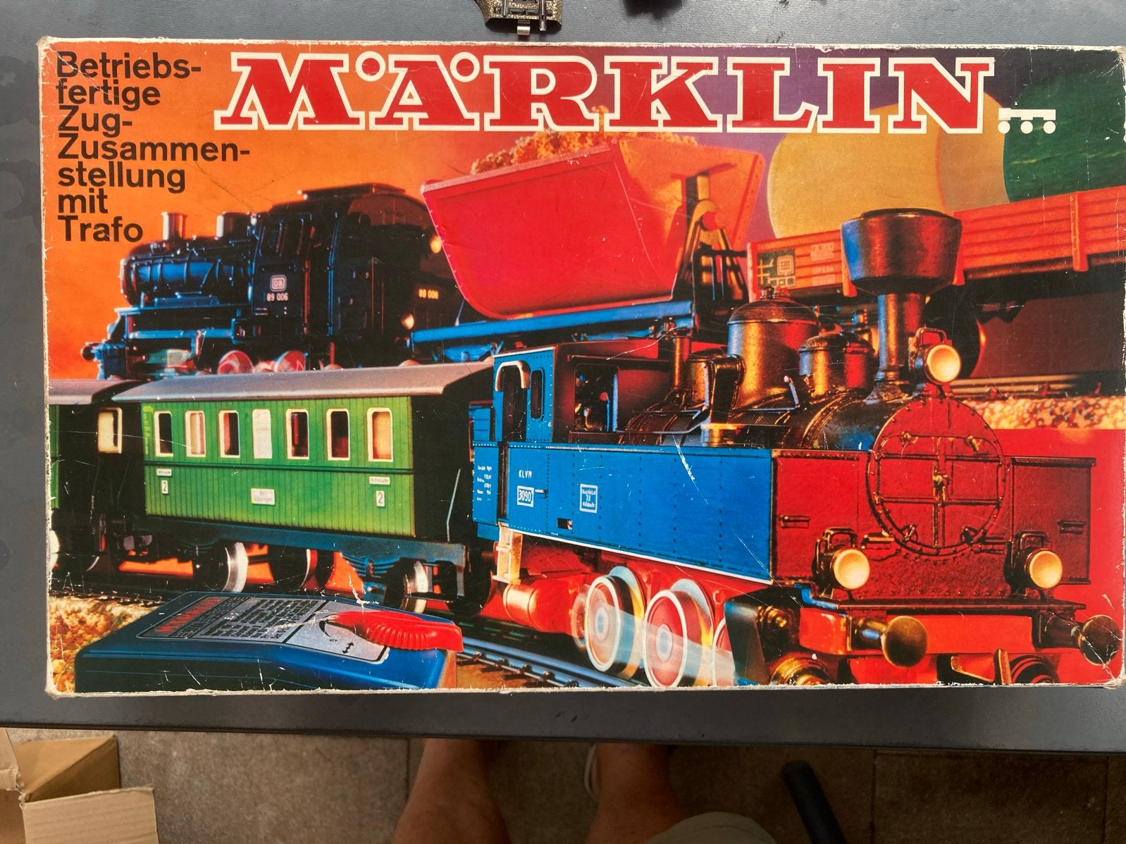 Märklin Treinset 0974 met Trafo, Goederentrein en Rails, Wisselstroom, W, Ophalen of Verzenden, W