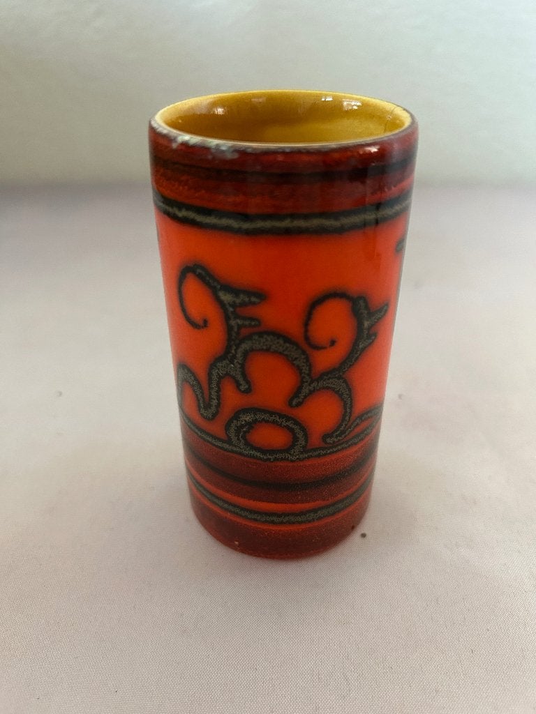 Vintage Flora Gouda vaasje Tokio model 930 oranje, Ophalen of Verzenden