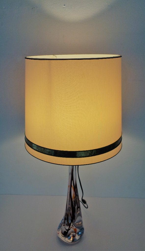 Vintage tafellamp Kristalunie Maastricht schemerlamp, Gebruikt, Vintage, Ophalen of Verzenden, Overige kleuren