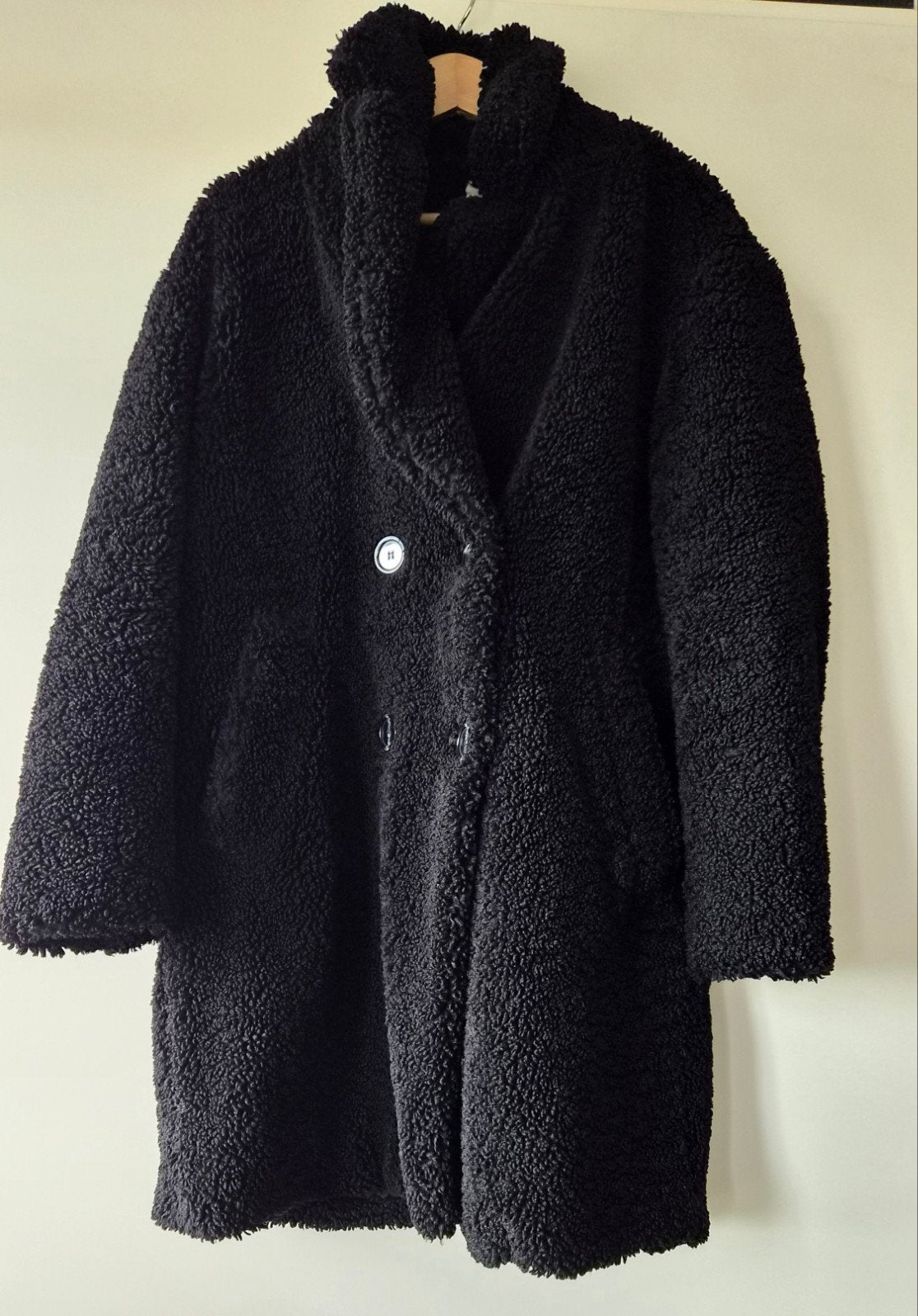 Bershka jas maat M, Maat 38/40 (M), Zwart, Zo goed als nieuw, Bershka