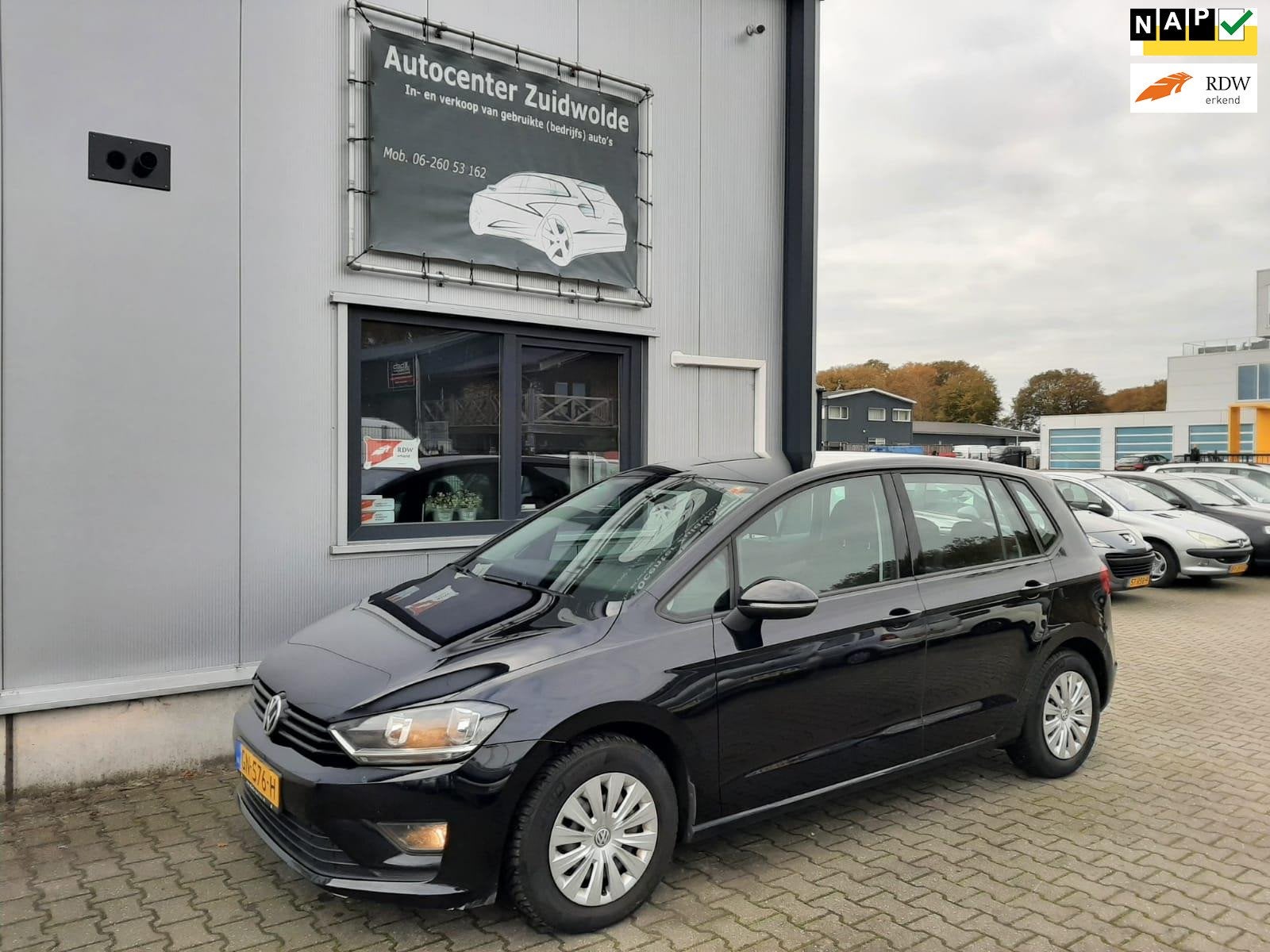 Volkswagen Golf Sportsvan 1.2 TSI Easyline navi airco cruise, Auto's, Voorwielaandrijving, Dealer onderhouden, 4 cilinders, Zwart