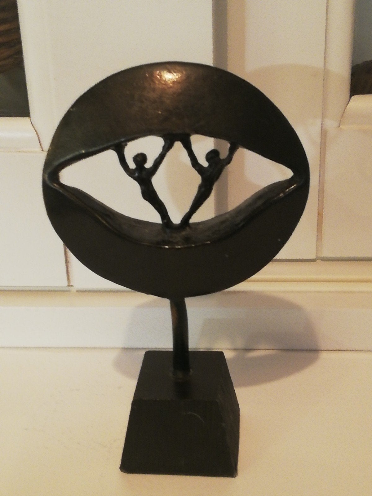 Corry Ammerlaan bronzen beeldje, Groep mensen, Minder dan 20 cm, Verzenden, Brons