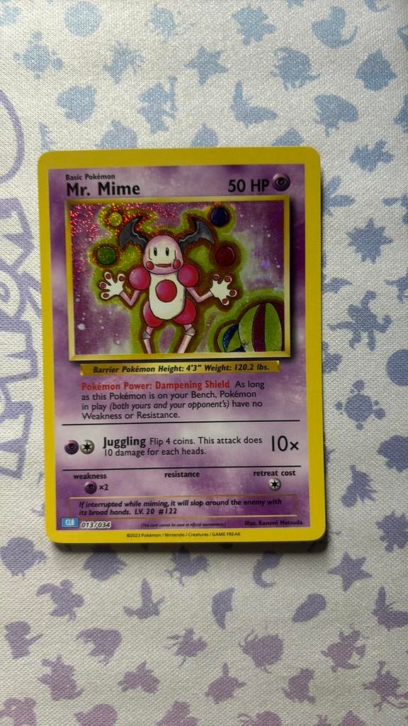 Mr. Mime, Hobby en Vrije tijd, Verzamelkaartspellen | Pokémon, Zo goed als nieuw, Ophalen of Verzenden