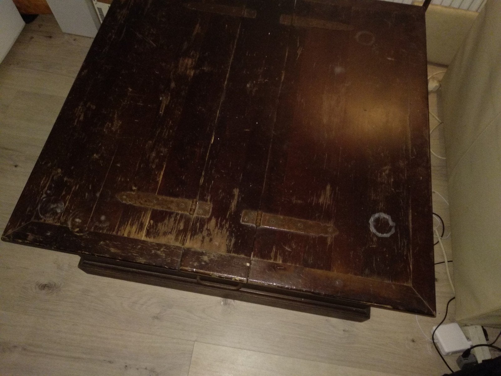 Vintage houten kist, Huis en Inrichting, Woonaccessoires | Kisten, Gebruikt, 5 – 50, 75 tot 100 cm, 50 tot 100 cm, Overige houtsoorten