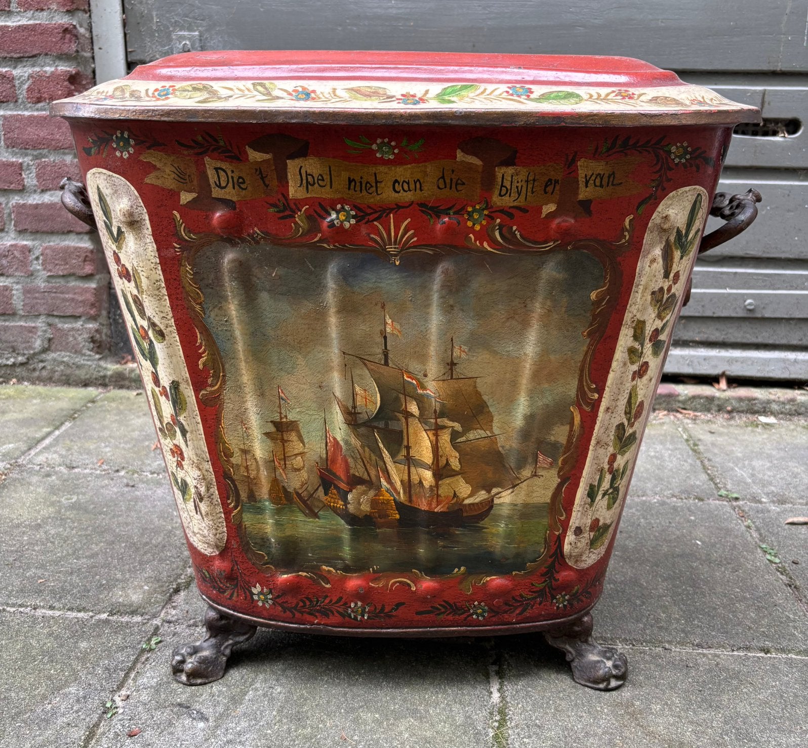 Unieke kolen/ turfbak, Ophalen