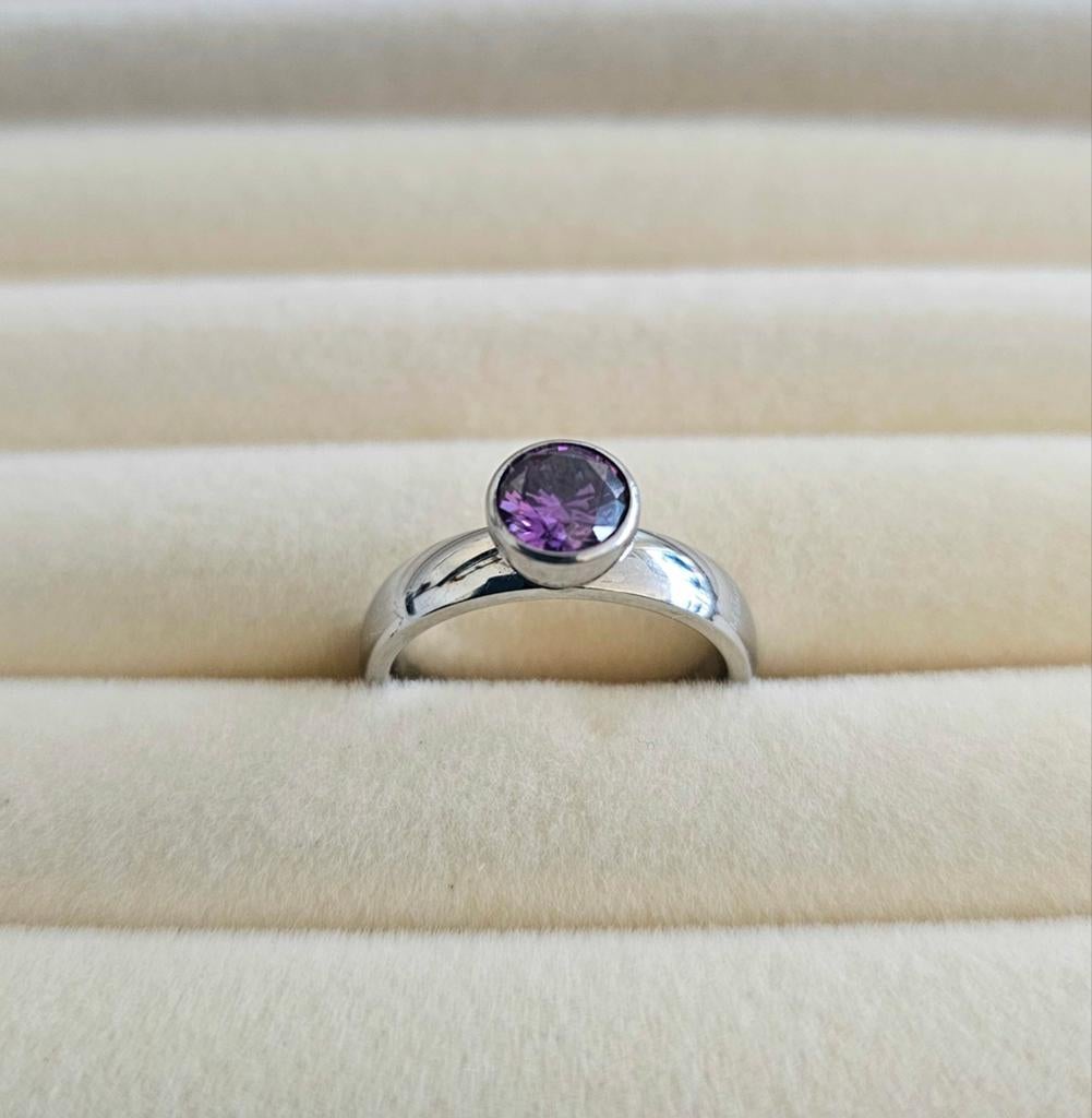 Melano twisted ring, Sieraden, Tassen en Uiterlijk, Ringen, Overige materialen, Ophalen of Verzenden, Zo goed als nieuw, 17 tot 18