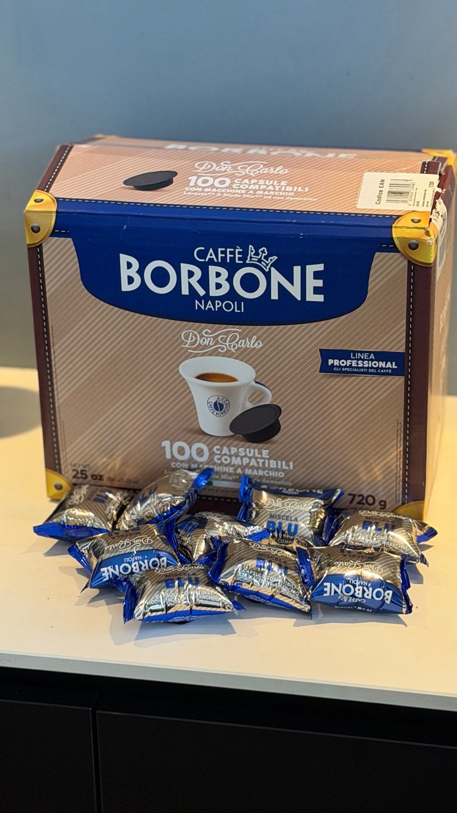 Caffè Borbone Don Carlo Miscela Blu, Ophalen of Verzenden, Nieuw, Koffiepads en cups