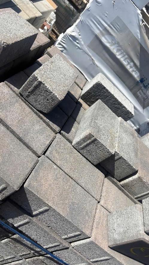 Dark sepia beton klinker 8 cm 11,5 m2, Ophalen of Verzenden, Beton, 10 m² of meer, Klinkers