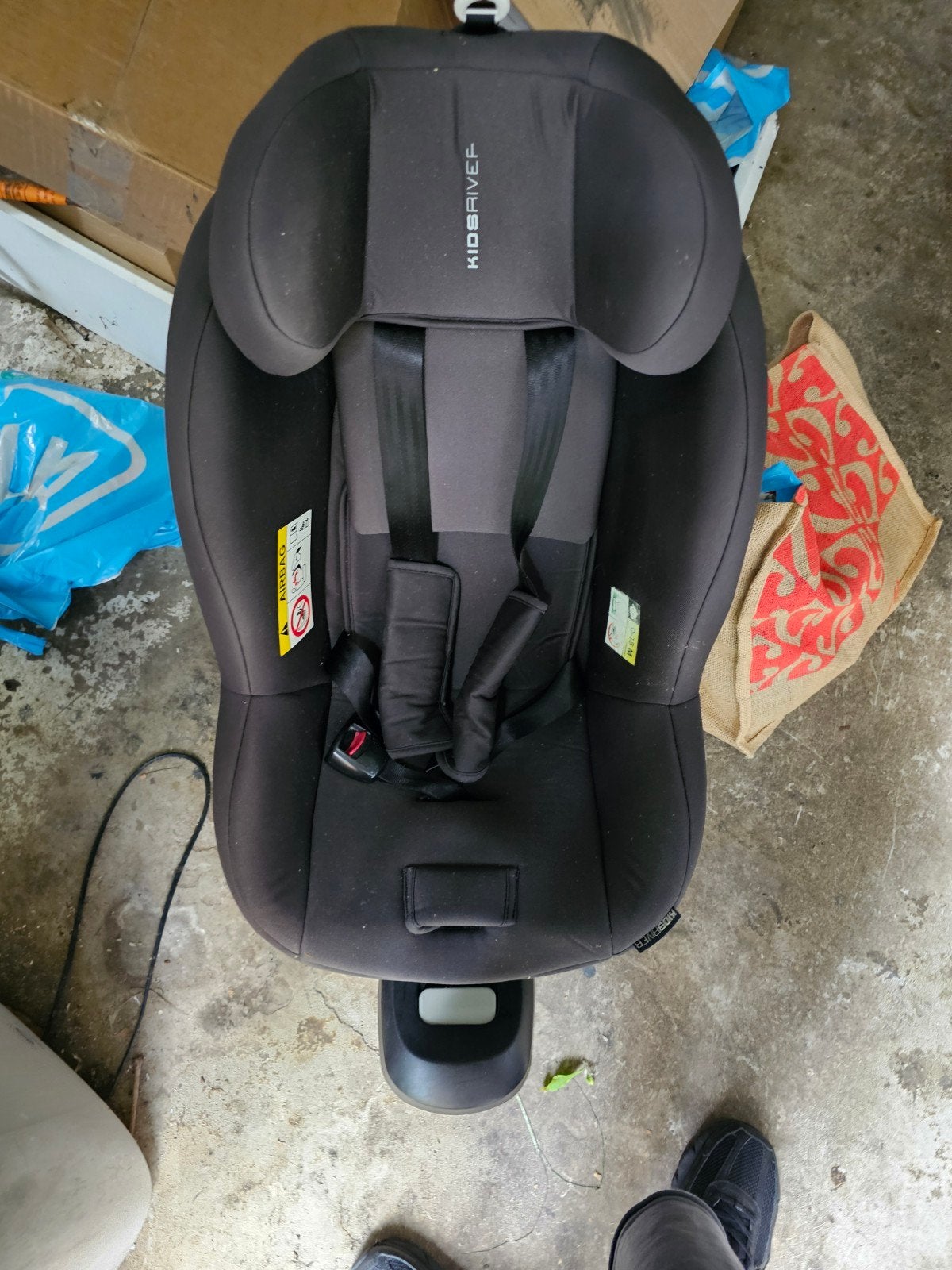 Kidsriver autostoel - Zwart, 0-18 kg, Ophalen of Verzenden