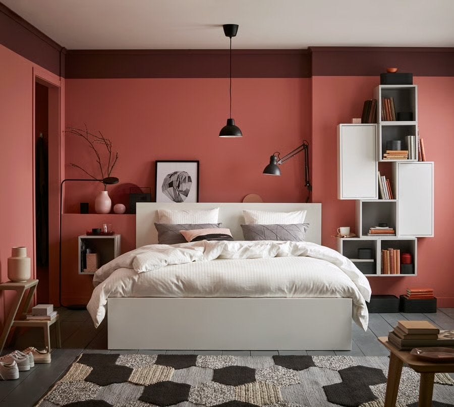 MALM Bedframe 180x200 | lades, lattenbodem, matras & topper, Ophalen, Wit, Tweepersoons, Zo goed als nieuw