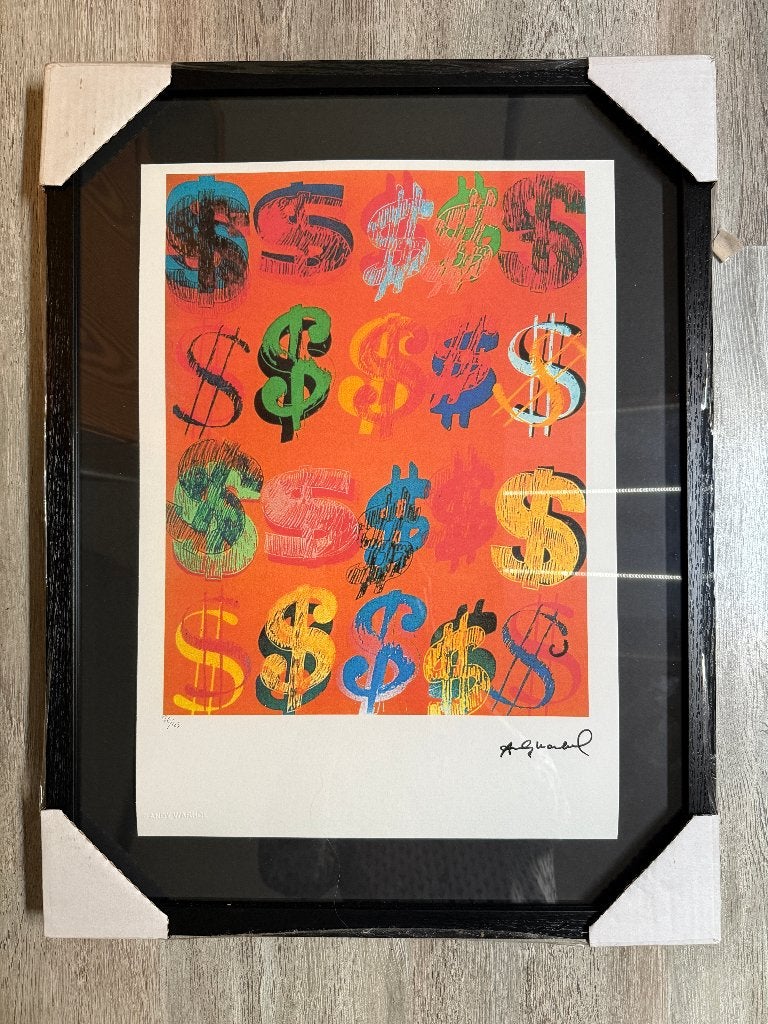 litho Andy Warhol, Antiek en Kunst, Kunst | Litho's en Zeefdrukken, Met glas, Ophalen, Overige onderwerpen, Lithografie