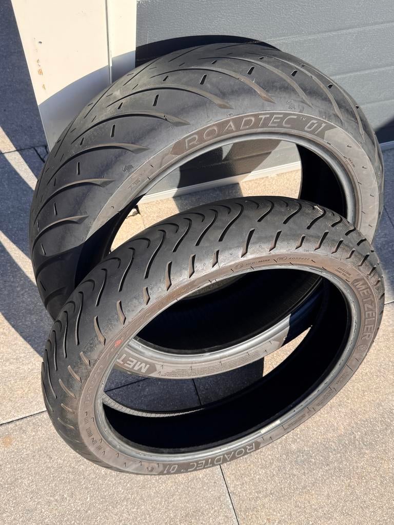 Metzeler Roadtec 01 Motorbanden Set (190/55-17 & 120/70-17), Motoren, Ophalen, Gebruikt