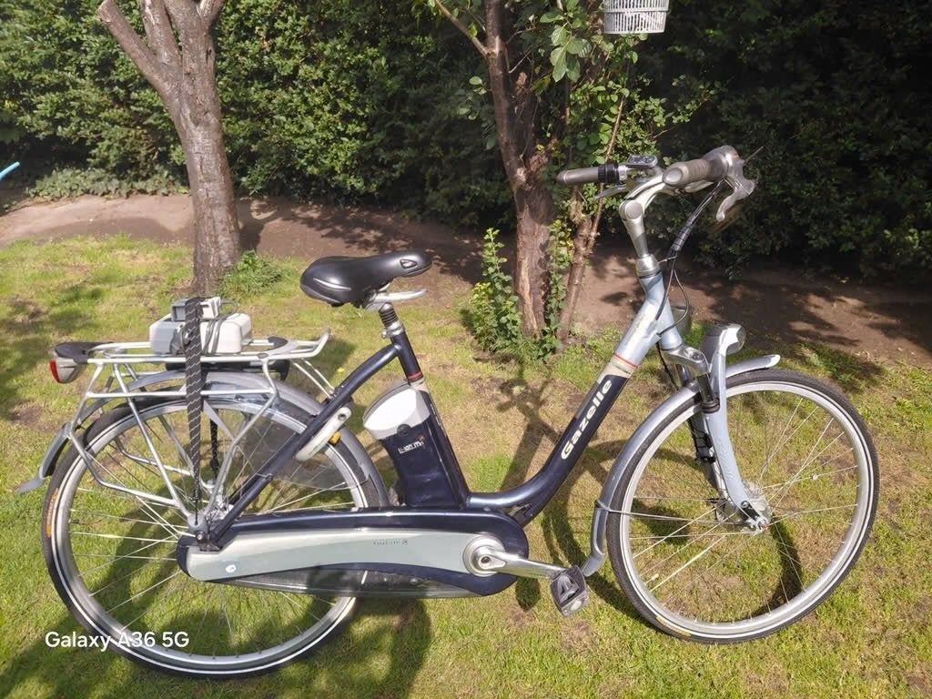 Gazelle EasyGlider E-Bike (Opknapper) - Goede accu & lader!, Velgrem, Ophalen of Verzenden, Gazelle, 53 tot 56 cm