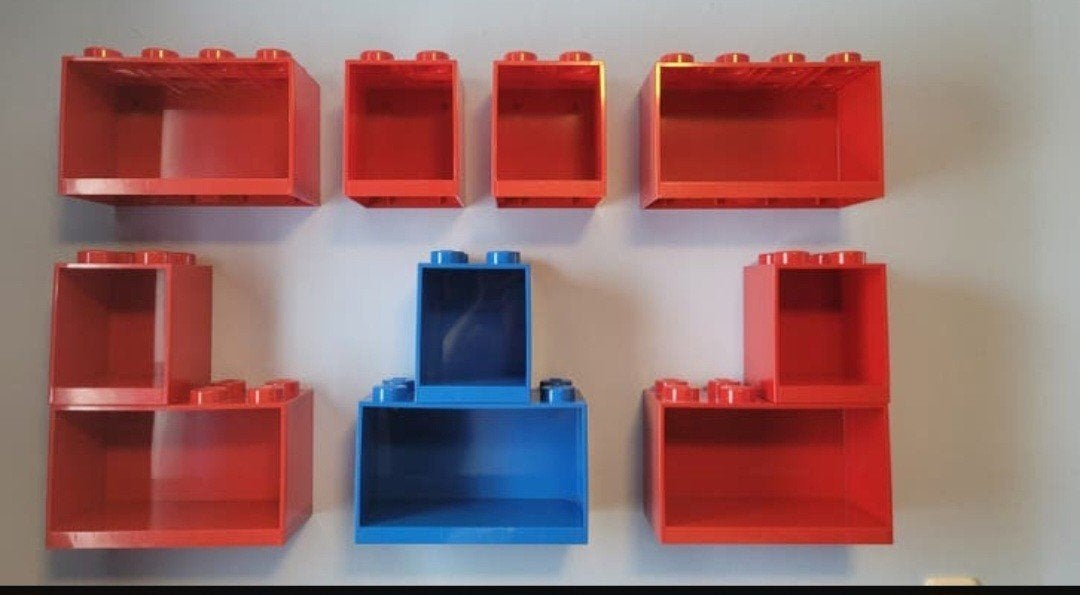 Lego wandmeubels opbergruimte voor LEGO modellen/boeken, Ophalen of Verzenden, Zo goed als nieuw