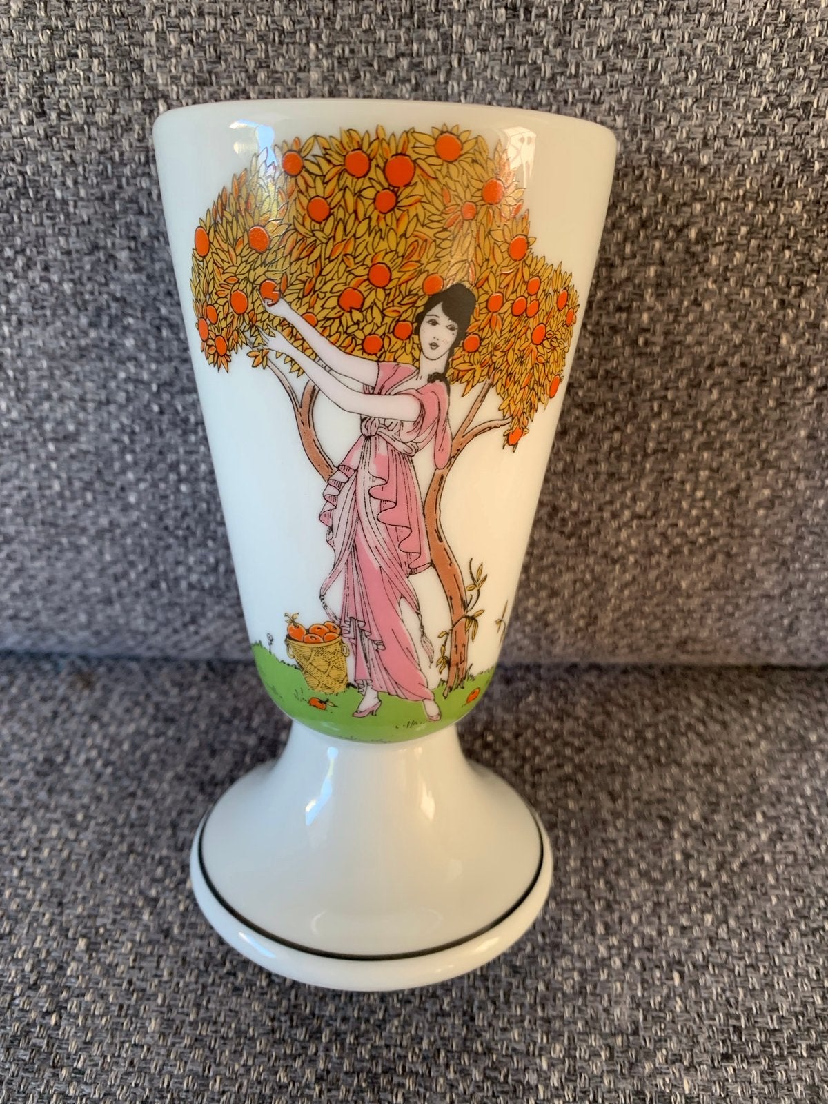 Set van 3 Limoges Porselein Mazagran Koffiebekers - Art Nouv, Ophalen