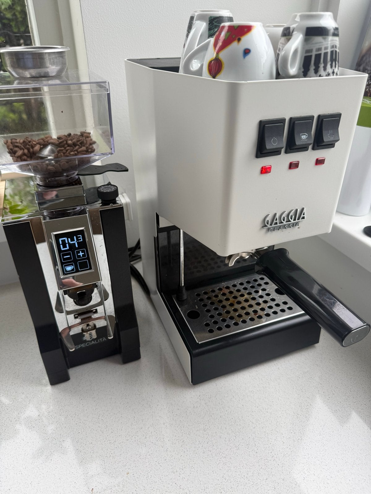 Gaggia Classic Pro Espressomachine met Eureka Mignon Special, Witgoed en Apparatuur, Koffiezetapparaten, Espresso apparaat, Koffiebonen