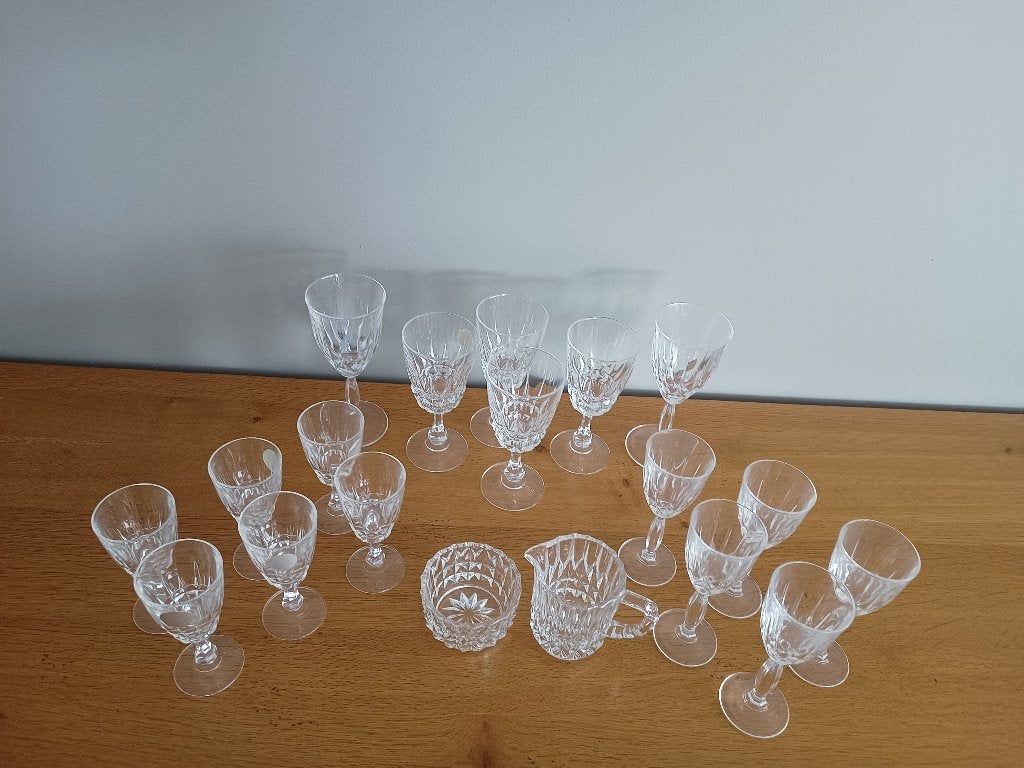 Kristallen glazen, Antiek en Kunst, Antiek | Glas en Kristal, Ophalen