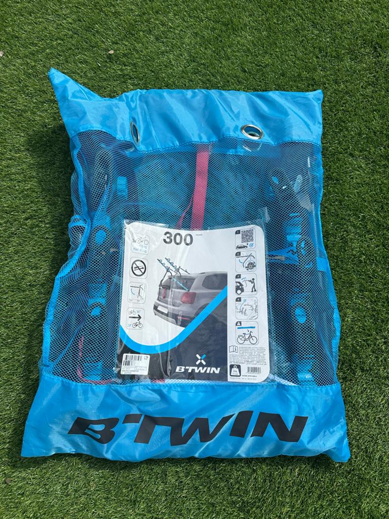 B'Twin Fietsendrager 300 voor 3 fietsen, Ophalen, 3 fietsen of meer, Zo goed als nieuw, Achterklepdrager