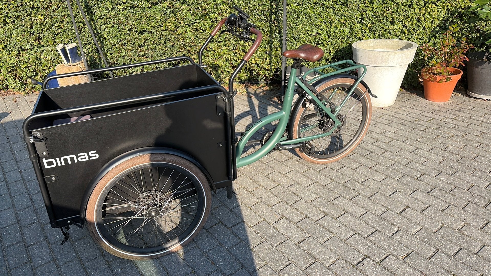 Bimas   E-cargo bakfiets, 4 kinderen of meer, Gebruikt, Elektrisch, Ophalen