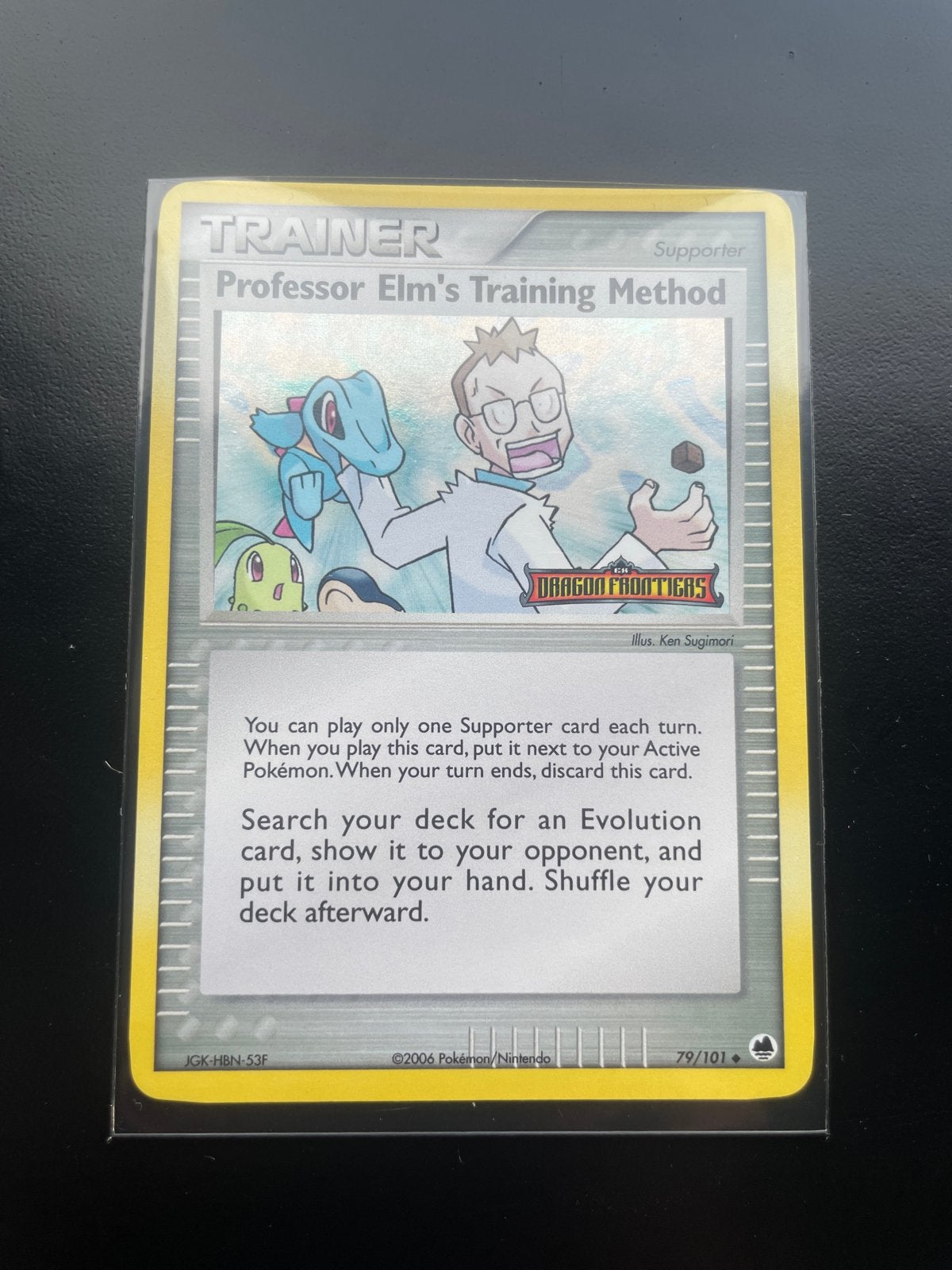 Professor Elm's Training Method Pokémon kaart, Ophalen, Gebruikt, Losse kaart, Foil