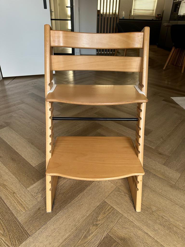 Stokke Tripp Trapp stoel in goede staat, Ophalen of Verzenden, Gebruikt, Meegroeistoel, Aanschuifbaar