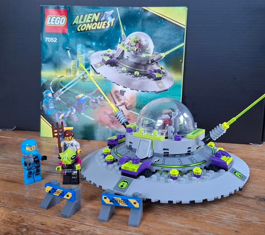 LEGO Alien Conquest 7052 UFO Abduction met minifiguren, Compleet, Gebruikt, Overige thema's, Lego