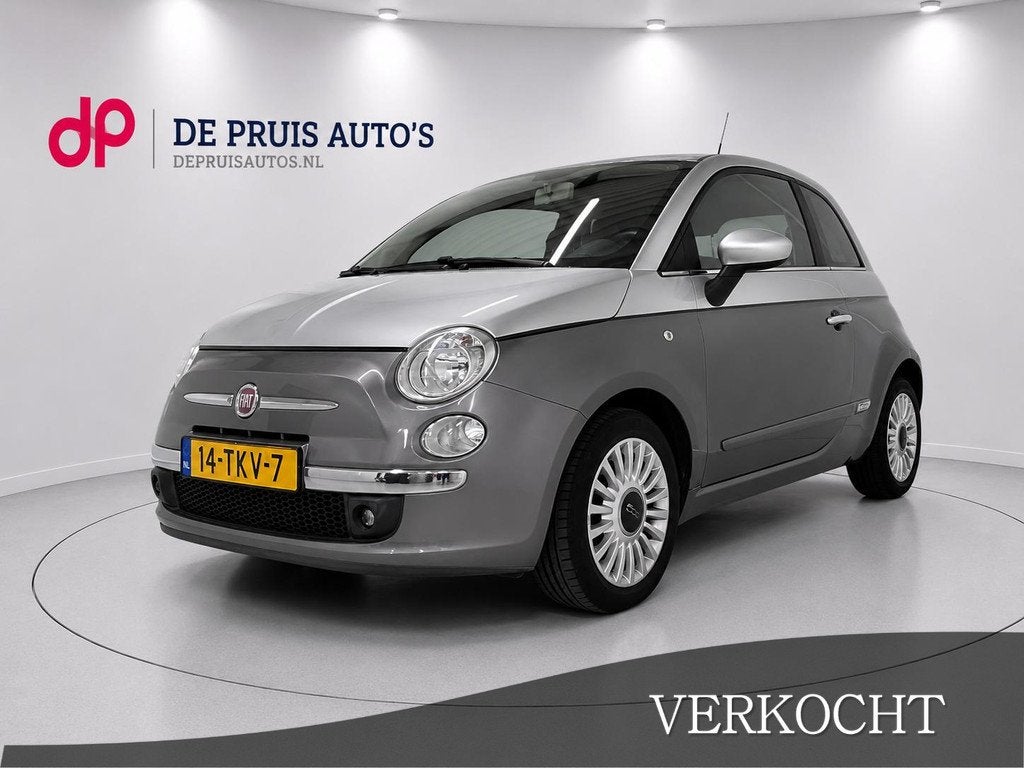 Fiat 500 1.2 Bicolore TomTom-navigatie Airco El. ramen PDC a, Euro 5, Stof, Gebruikt, 4 cilinders