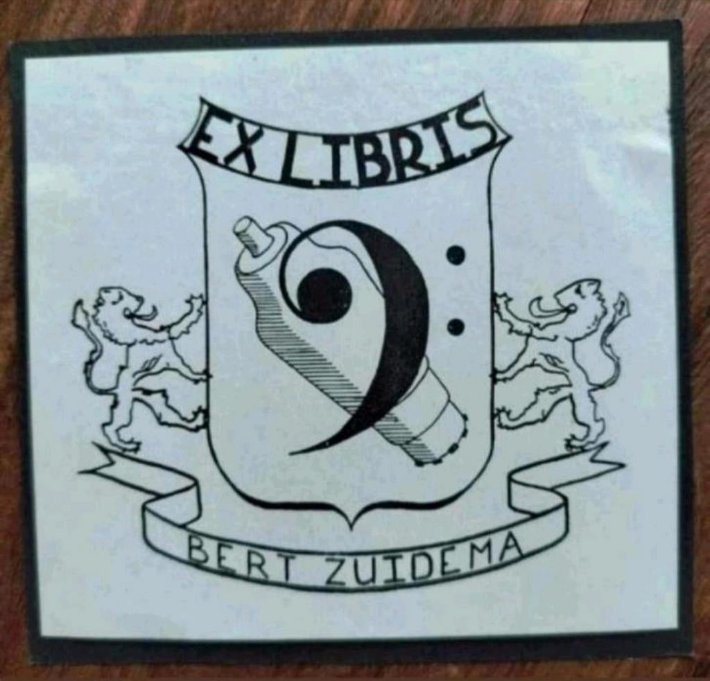 Bert Zuidema (Ipse fecit, 1944) (leeuw, wapenschild, muziek), Antiek en Kunst, Ophalen of Verzenden