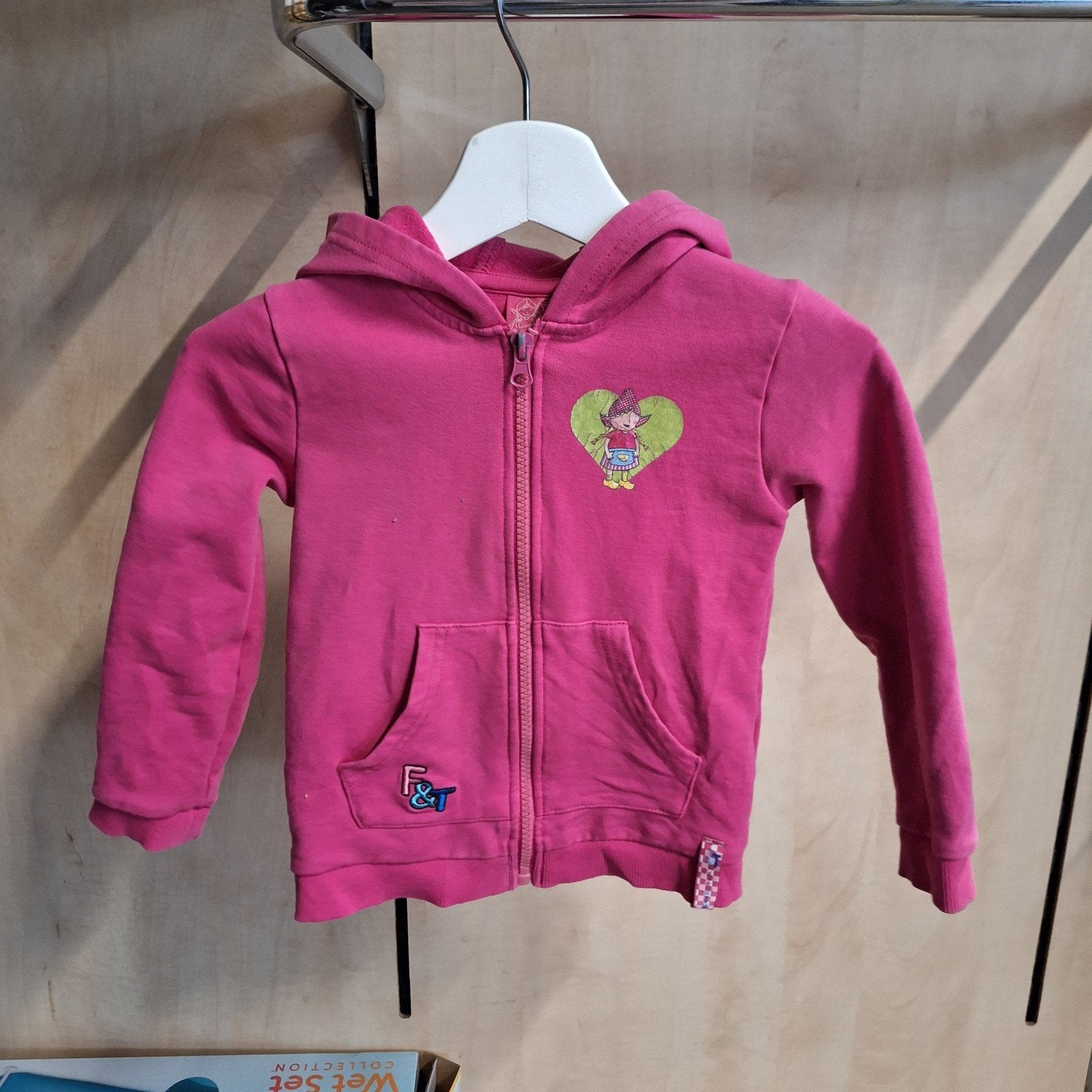 Roze Fien & Teun hoodie voor meisjes, maat 98, Gebruikt, Meisje, Trui of Vest, Ophalen of Verzenden