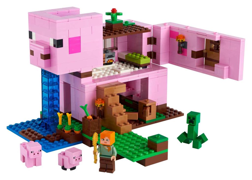 Lego Minecraft 21170 Het Varkenshuis, Minecraft, Lego, Ophalen of Verzenden, Zo goed als nieuw