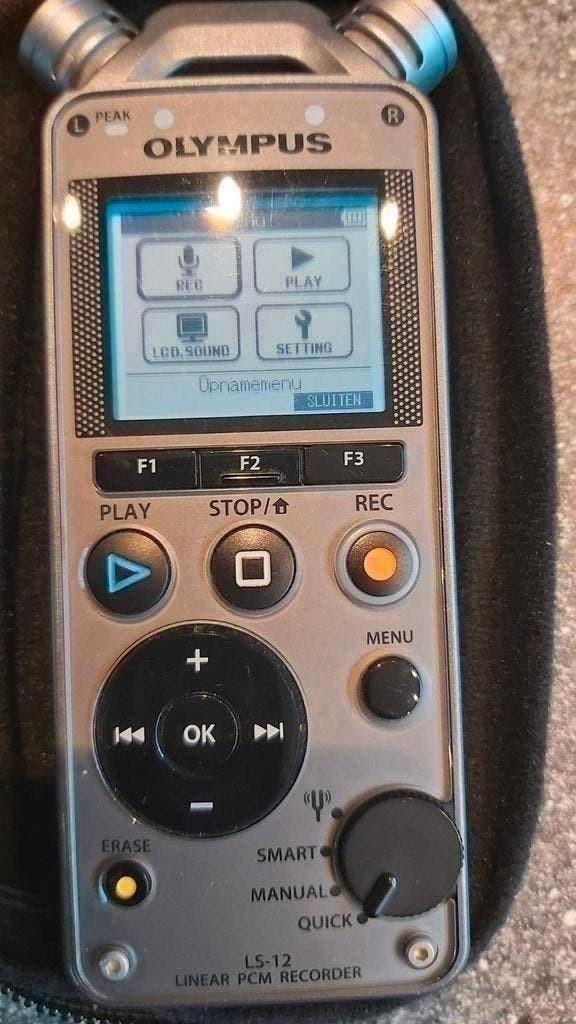Olympus LS-12 lineair PCM recorder, usb kabel, SD en tasje, Ophalen of Verzenden, Zo goed als nieuw