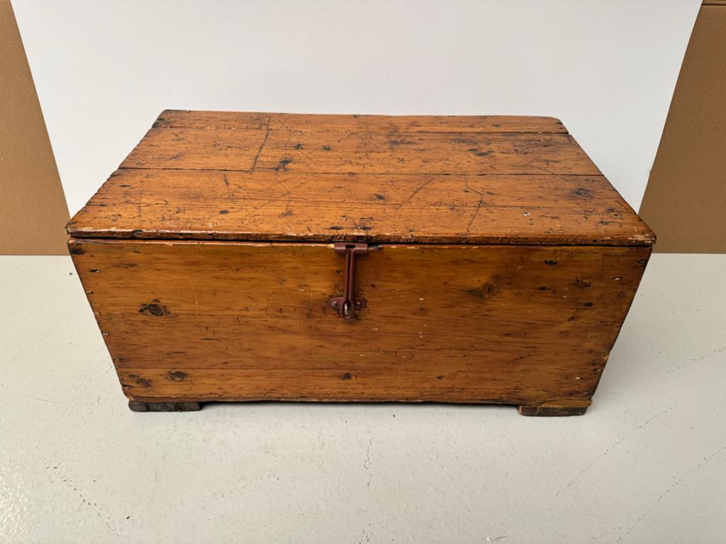 Vintage Antiek houten kist - 70x40x33 cm, Huis en Inrichting, Ophalen, Minder dan 50 cm, Gebruikt, 50 tot 100 cm