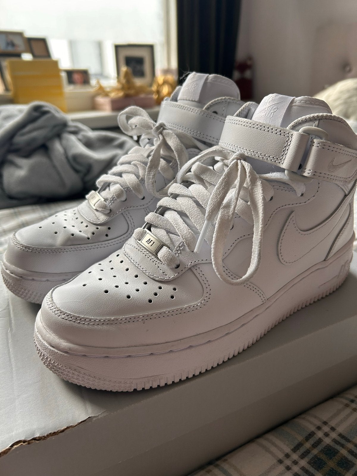 Nike Air Force 1 Mid '07 - Maat 38,5 - Zo goed als nieuw, Ophalen of Verzenden, Zo goed als nieuw, Wit, Sneakers of Gympen