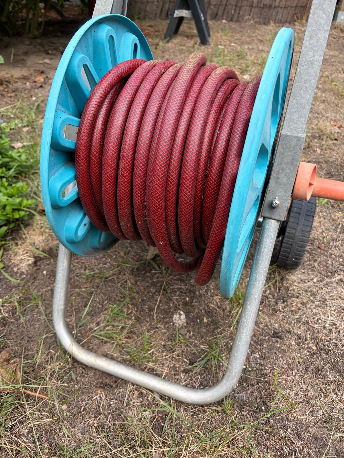 Gardena tuinslanghaspel met slang (>20 meter), Ophalen, Gebruikt, Tuinslanghaspel