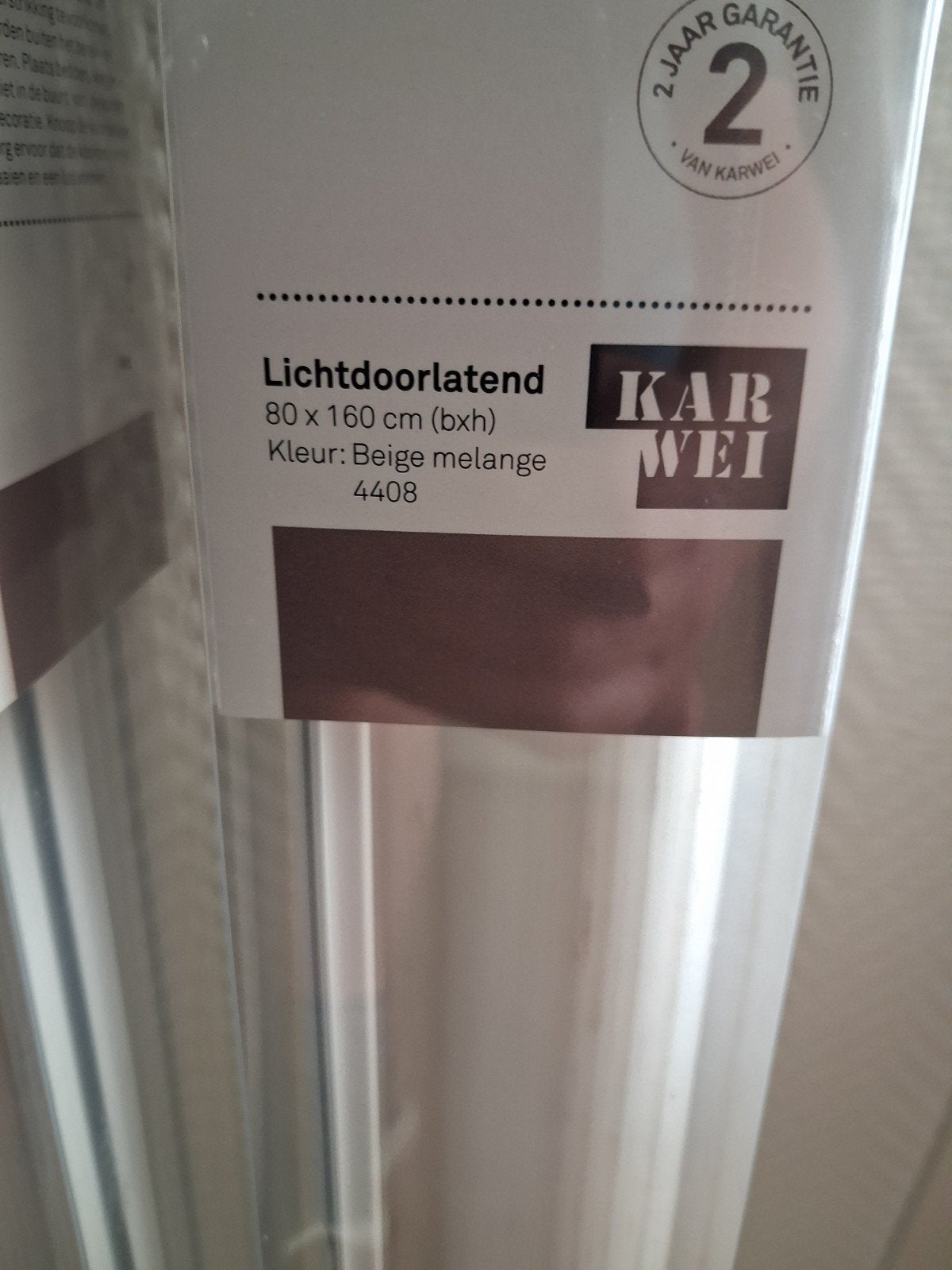 3x Duo rolgordijn lichtdoorlatend 80x160 cm, Duo rolgordijn, Beige, Karwei, Nieuw