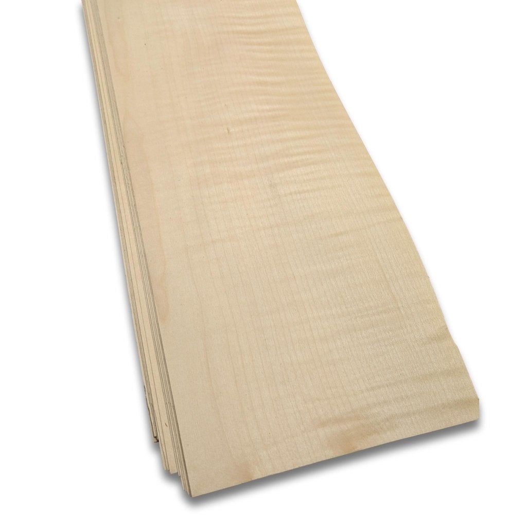 Esdoorn (gewaterd) fineer | 185x17 cm, -, -, Nieuw, Ophalen of Verzenden