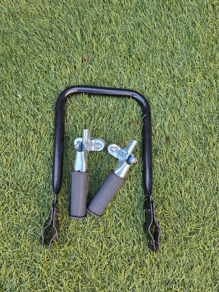 inklapbare kinderrugsteun en voetsteunen, Minder dan 47 cm, Ophalen, Gebruikt, Overige merken